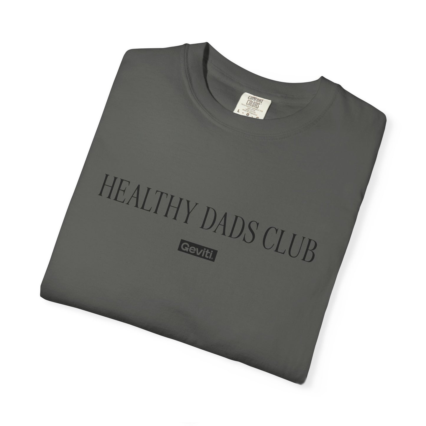 'Healthy Dads Club' Garment-Dyed Heavyweight Cotton Tee