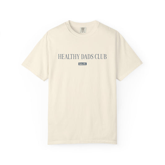 'Healthy Dads Club' Garment-Dyed Heavyweight Cotton Tee