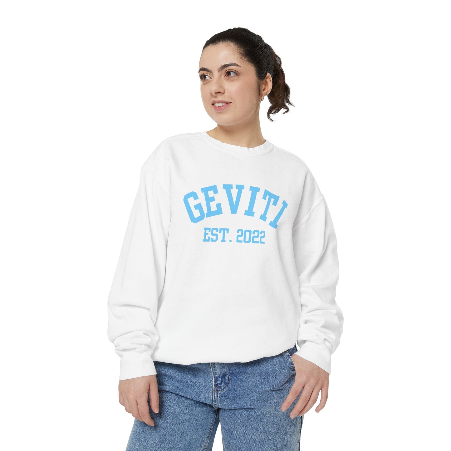 Geviti Collegiate Unisex Garment-Dyed Sweatshirt