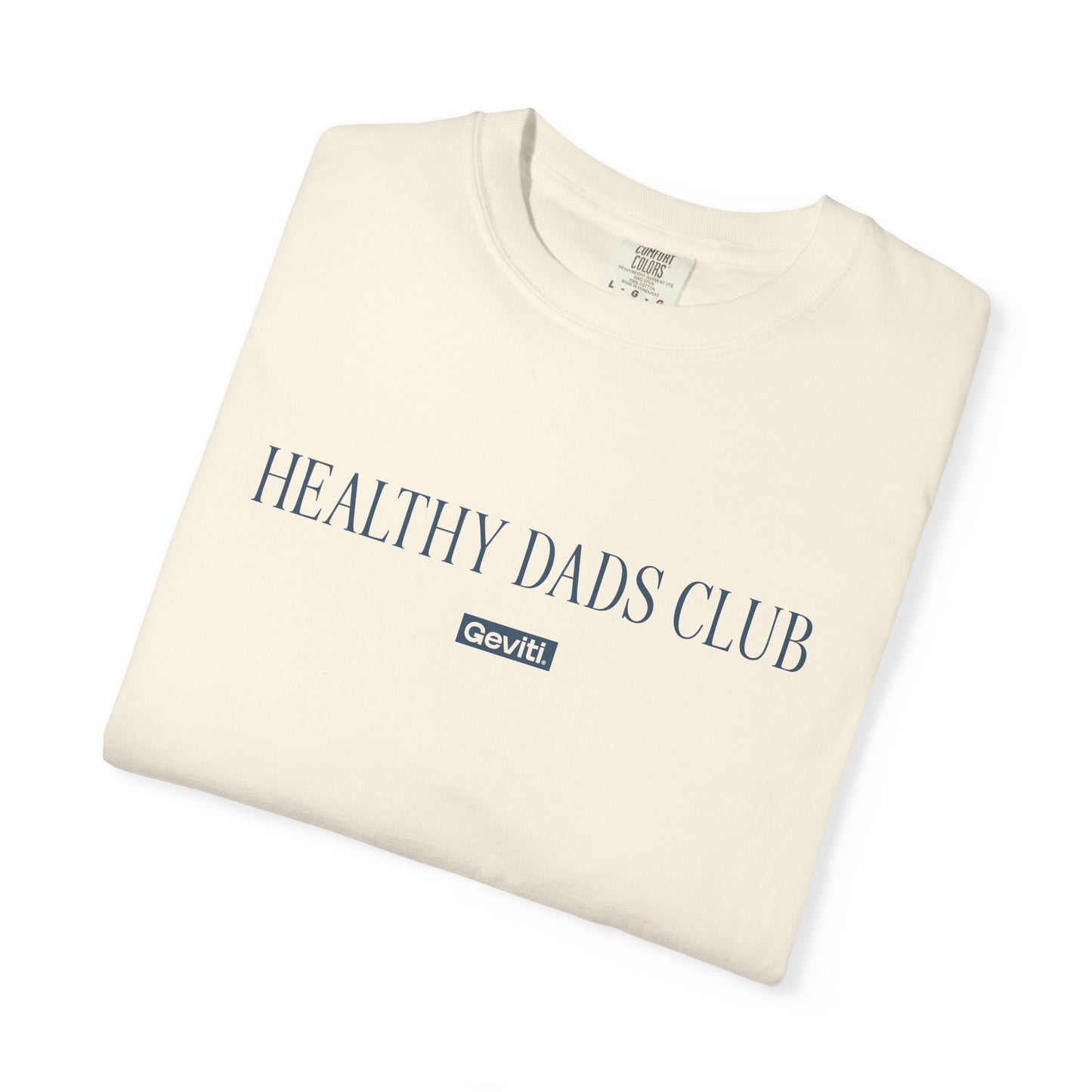 'Healthy Dads Club' Garment-Dyed Heavyweight Cotton Tee