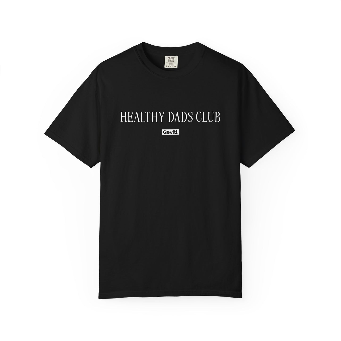 'Healthy Dads Club' Garment-Dyed Heavyweight Cotton Tee