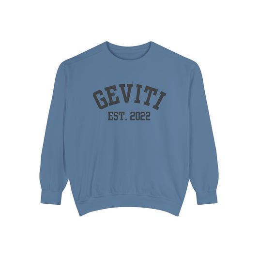 Geviti Collegiate Unisex Garment-Dyed Sweatshirt
