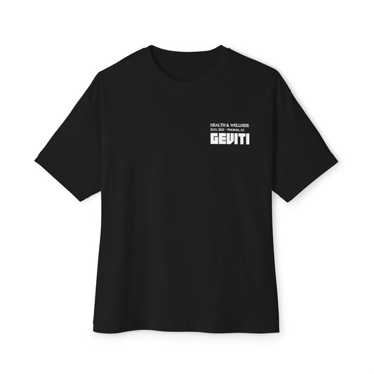 'Geviti Health & Wellness' - Unisex Oversized Boxy Tee