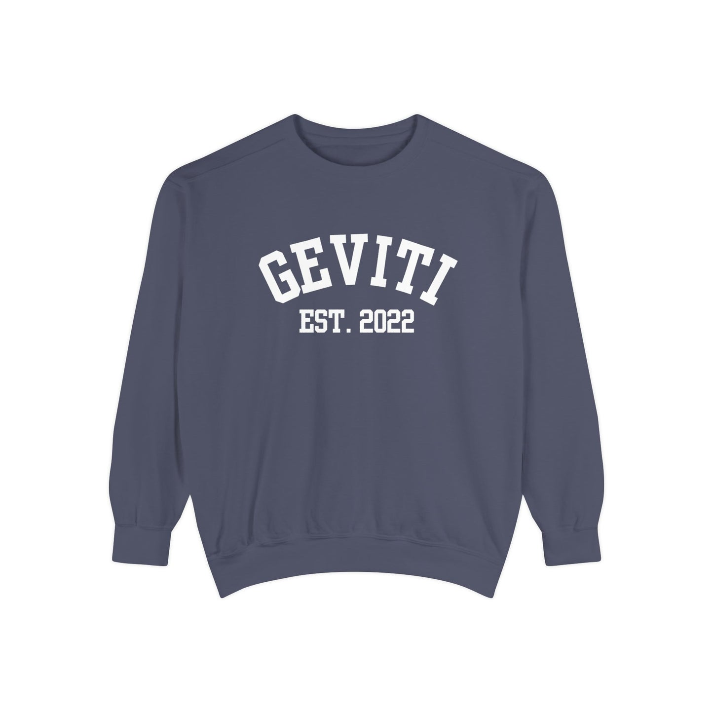 Geviti Collegiate Unisex Garment-Dyed Sweatshirt