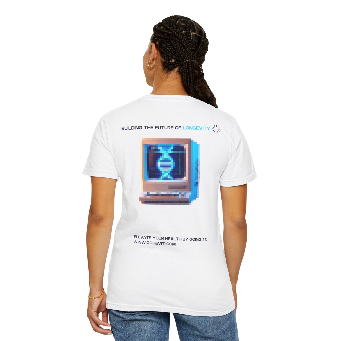 'The Future of Longevity' Unisex Garment-Dyed T-Shirt
