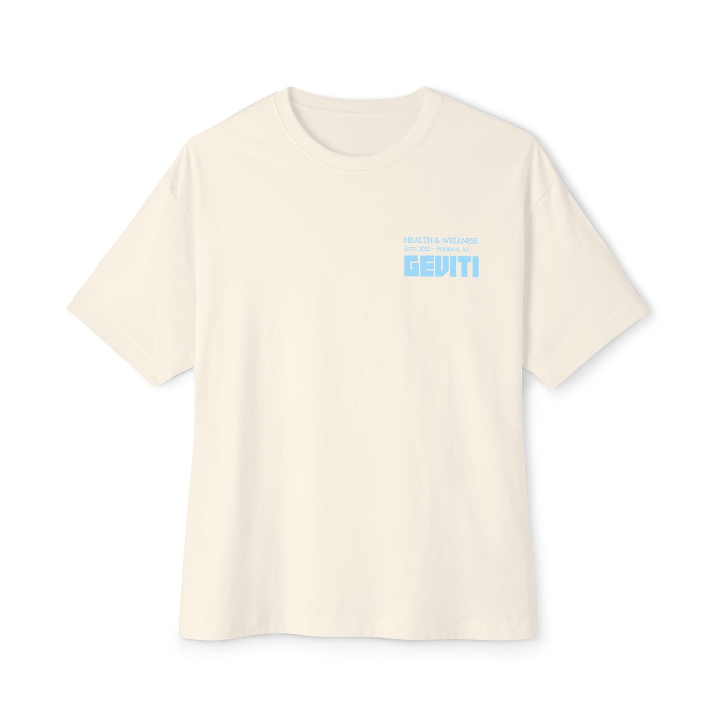 'Geviti Health & Wellness' - Unisex Oversized Boxy Tee