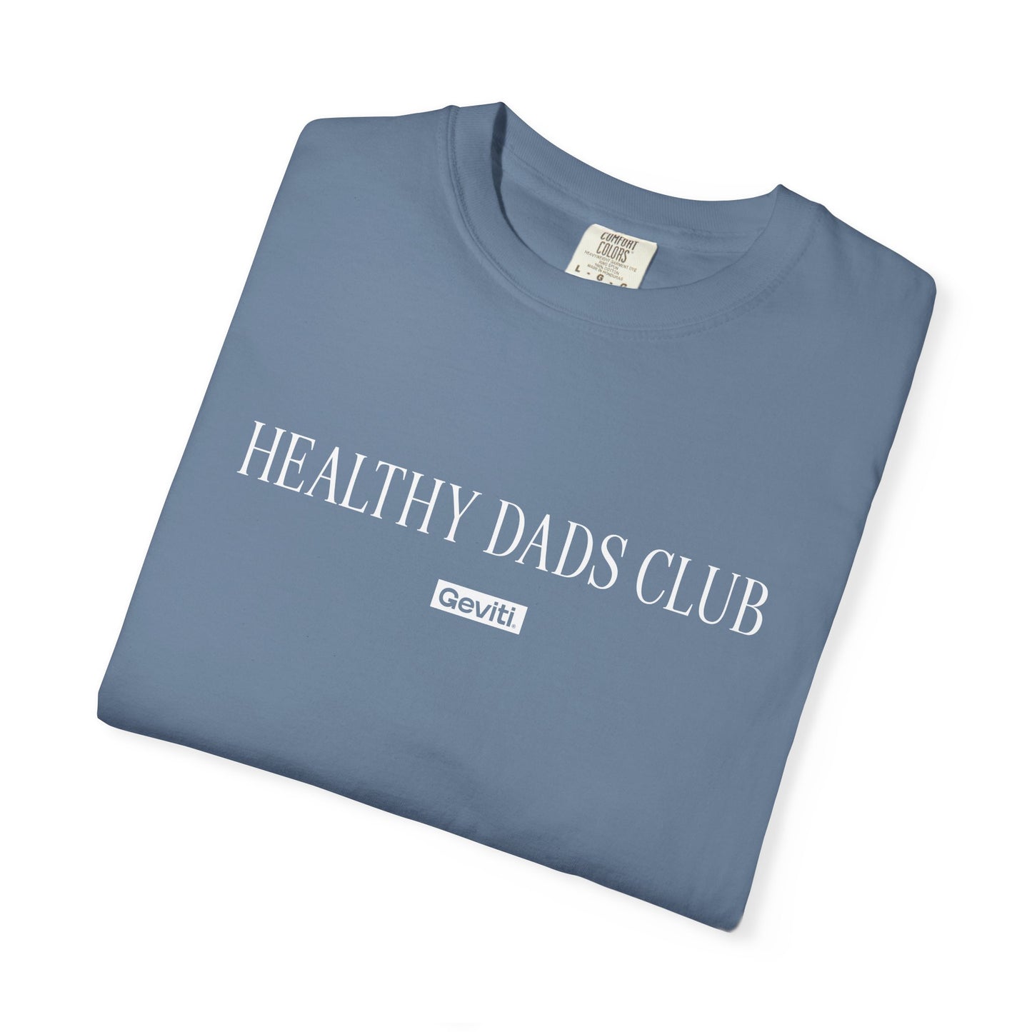'Healthy Dads Club' Garment-Dyed Heavyweight Cotton Tee
