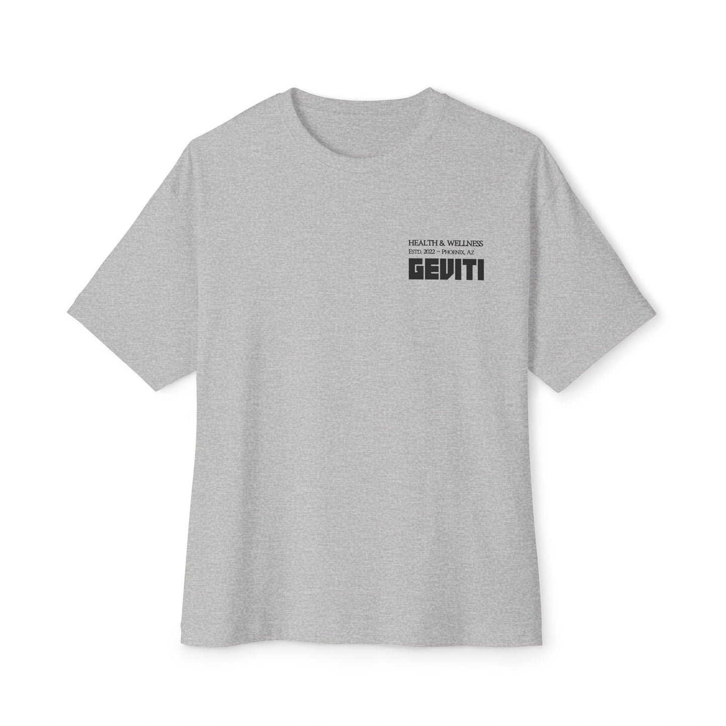 'Geviti Health & Wellness' - Unisex Oversized Boxy Tee