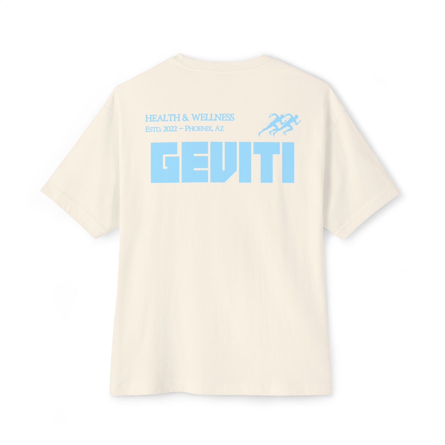 'Geviti Health & Wellness' - Unisex Oversized Boxy Tee