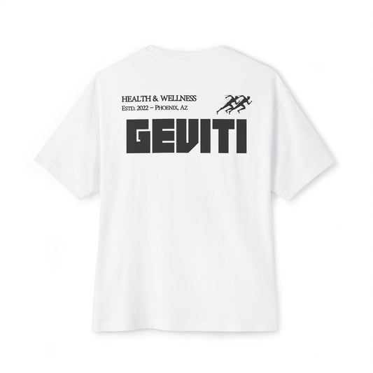 'Geviti Health & Wellness' - Unisex Oversized Boxy Tee