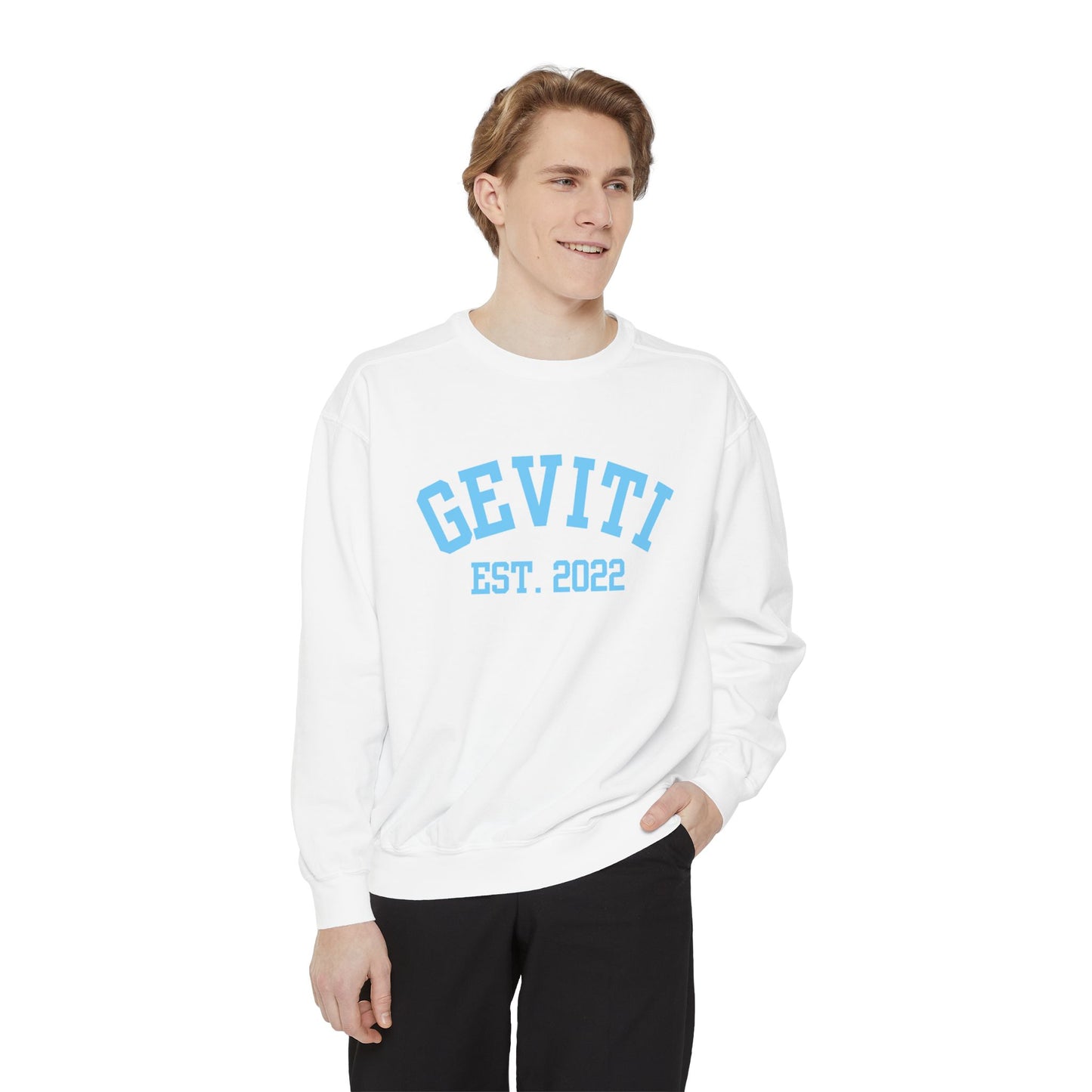 Geviti Collegiate Unisex Garment-Dyed Sweatshirt