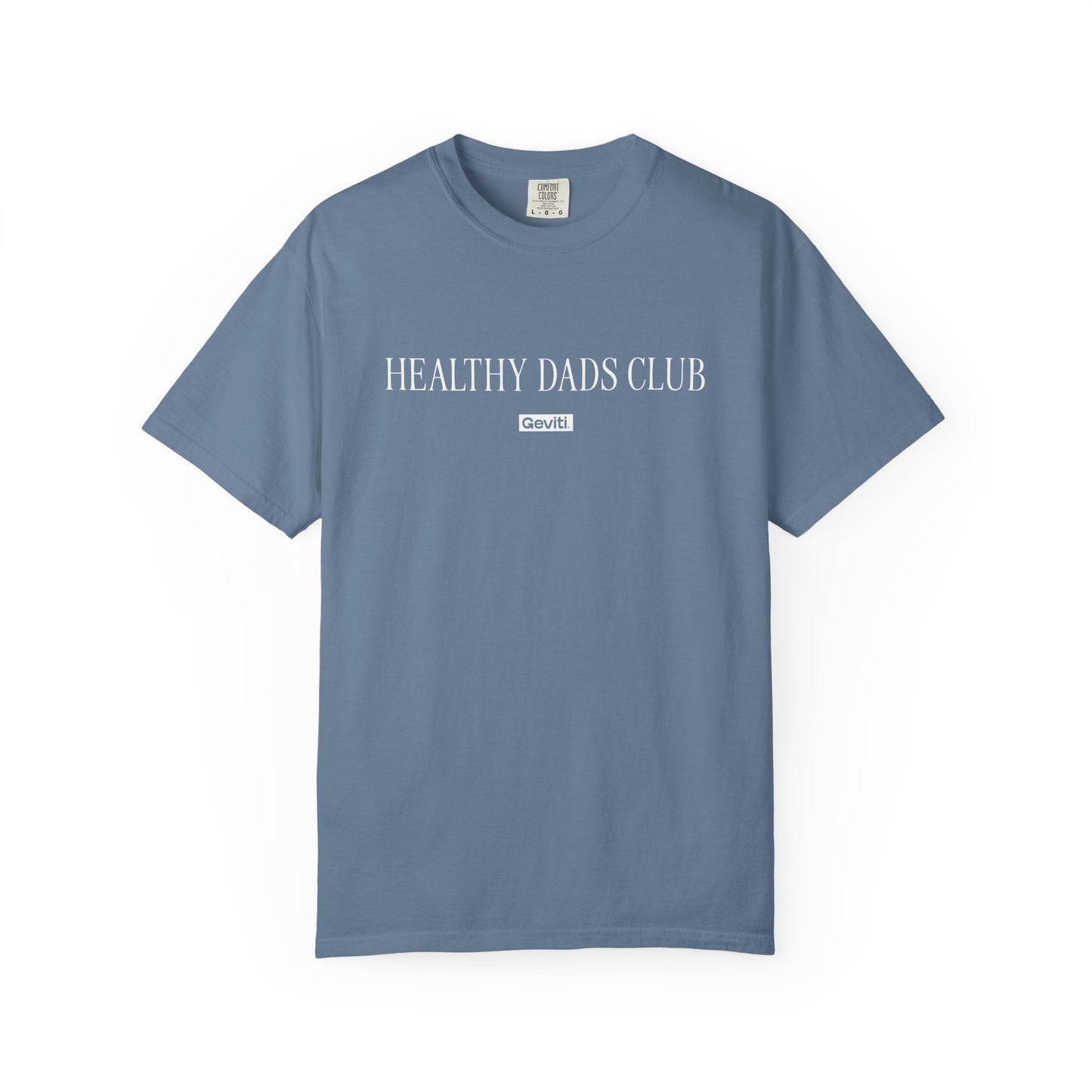 'Healthy Dads Club' Garment-Dyed Heavyweight Cotton Tee