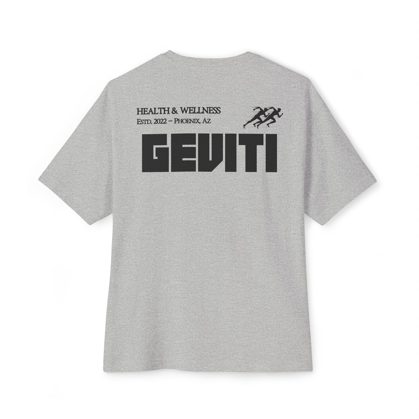 'Geviti Health & Wellness' - Unisex Oversized Boxy Tee