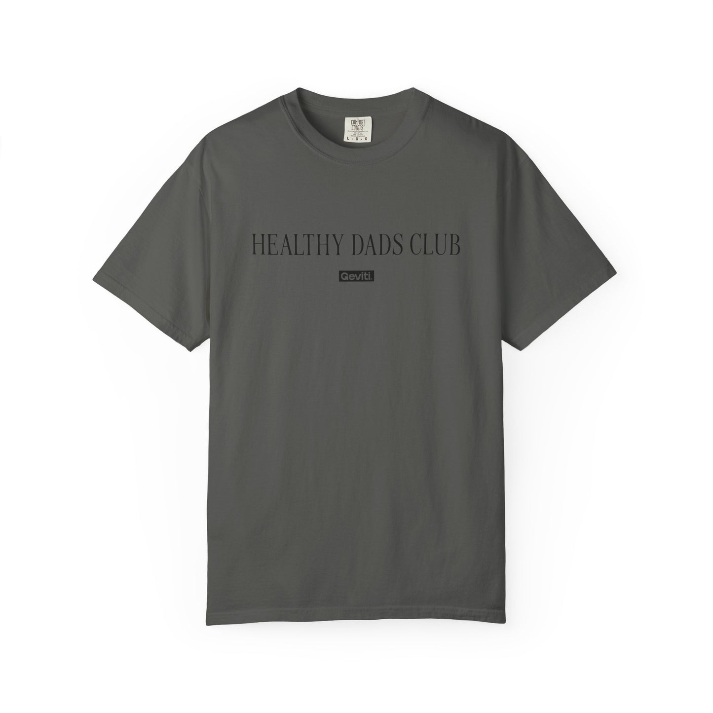 'Healthy Dads Club' Garment-Dyed Heavyweight Cotton Tee