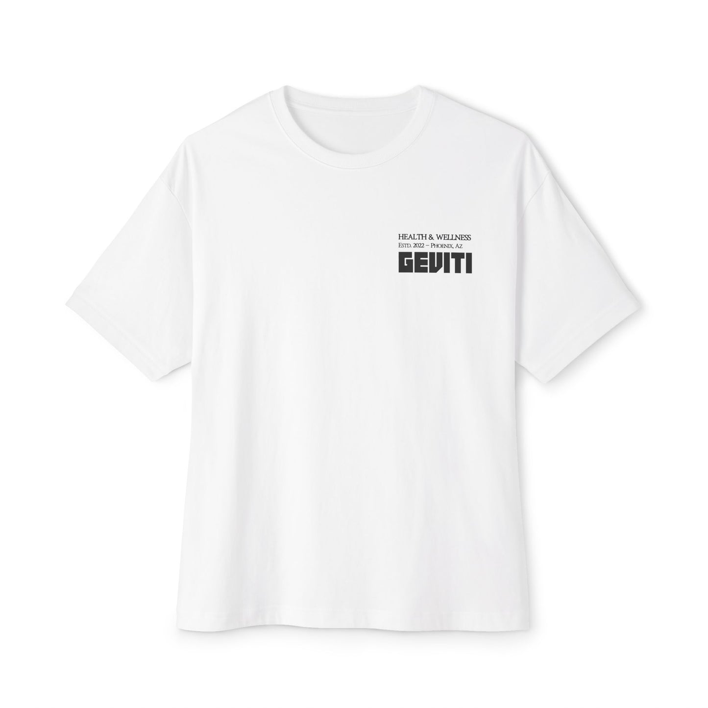 'Geviti Health & Wellness' - Unisex Oversized Boxy Tee
