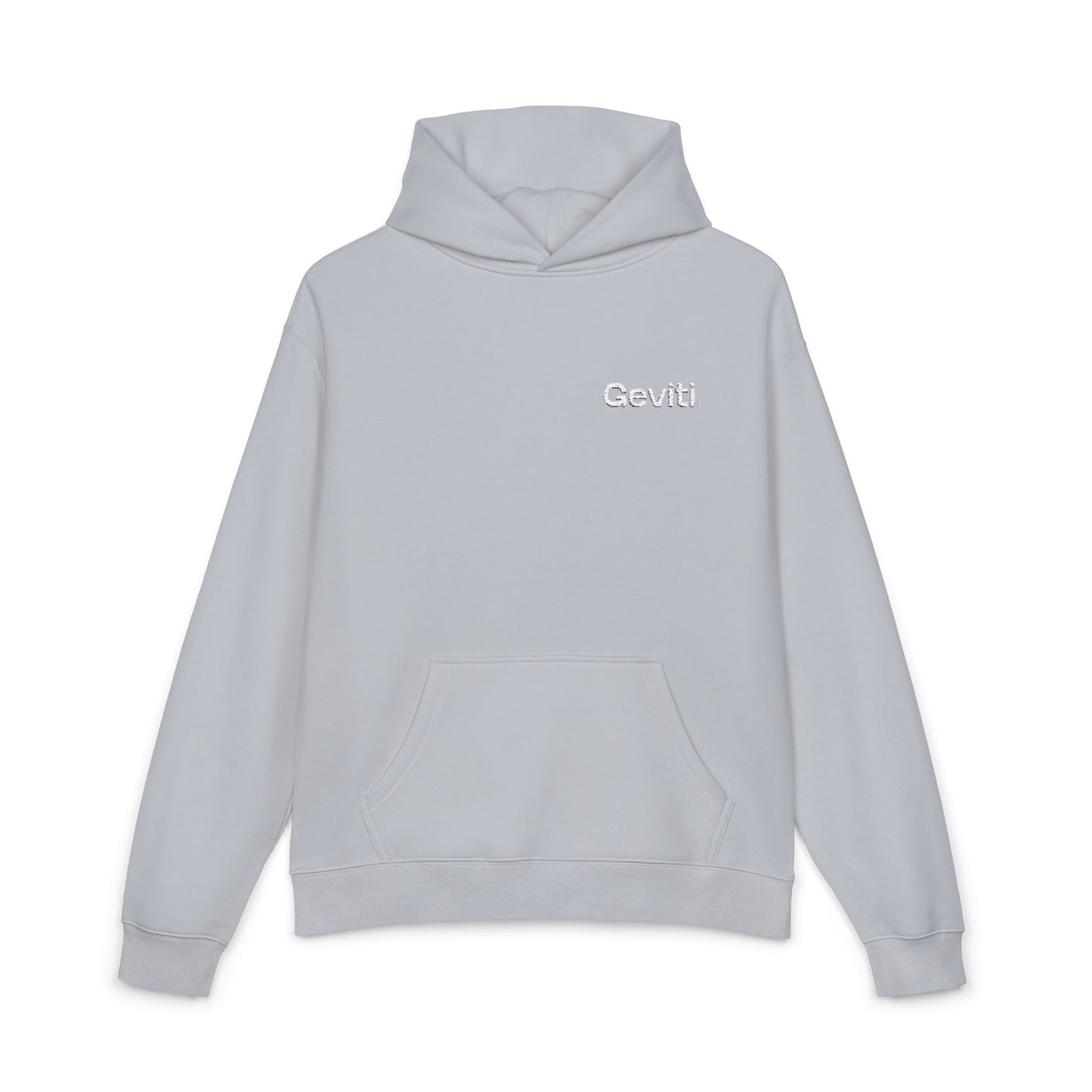 Geviti Relaxed Hoodie - Minimal Logo Brown Casual Pullover