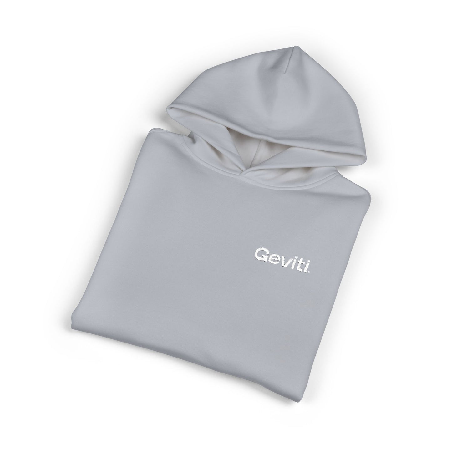 Geviti Relaxed Hoodie - Minimal Logo Brown Casual Pullover