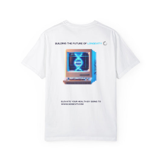'The Future of Longevity' Unisex Garment-Dyed T-Shirt