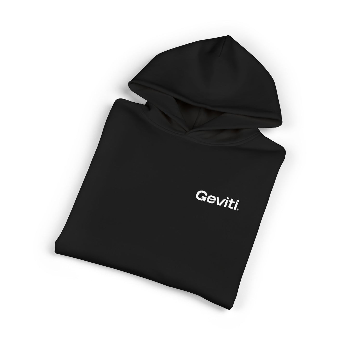 Geviti Relaxed Hoodie - Minimal Logo Brown Casual Pullover